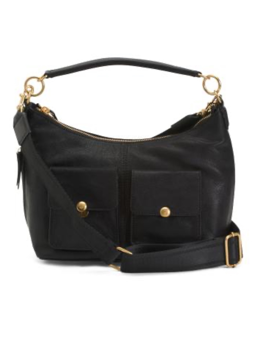 VINCE CAMUTO Leather Carly Shoulder Bag With Shoulder Strap